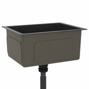 Fregadero hecho a mano acero inoxidable negro - Vetonek