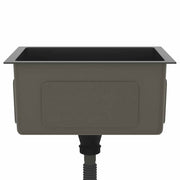 Fregadero hecho a mano acero inoxidable negro - Vetonek