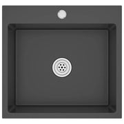 Fregadero hecho a mano de acero inoxidable negro v9093 - Vetonek