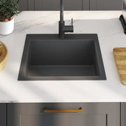 Fregadero hecho a mano de acero inoxidable negro v9093 - Vetonek