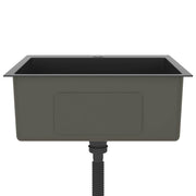 Fregadero hecho a mano de acero inoxidable negro v9093 - Vetonek