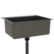 Fregadero hecho a mano de acero inoxidable negro v9116 - Vetonek