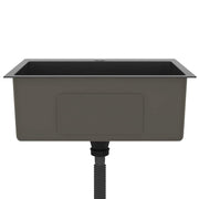 Fregadero hecho a mano de acero inoxidable negro v9116 - Vetonek