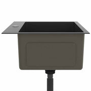 Fregadero hecho a mano de acero inoxidable negro v9116 - Vetonek