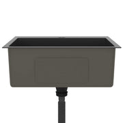 Fregadero hecho a mano de acero inoxidable negro - Vetonek