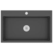 Fregadero hecho a mano acero inoxidable negro v9154 - Vetonek