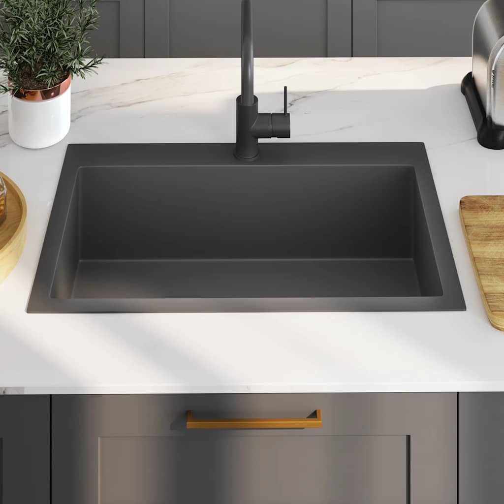 Fregadero hecho a mano acero inoxidable negro v9154 - Vetonek