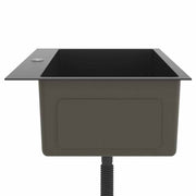 Fregadero hecho a mano acero inoxidable negro v9154 - Vetonek