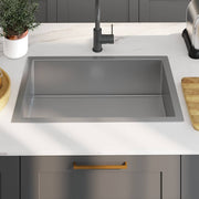 Fregadero de cocina hecho a mano de acero inoxidable v9161 - Vetonek