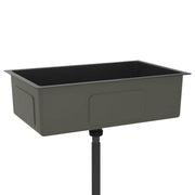 Fregadero hecho a mano de acero inoxidable negro v9178 - Vetonek