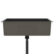 Fregadero hecho a mano de acero inoxidable negro v9178 - Vetonek