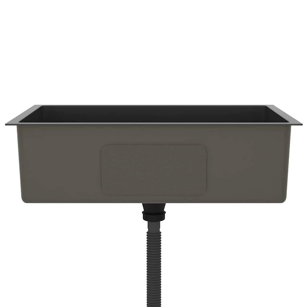 Fregadero hecho a mano de acero inoxidable negro v9178 - Vetonek