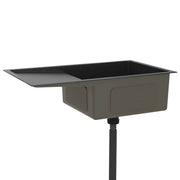 Fregadero hecho a mano de acero inoxidable negro - Vetonek