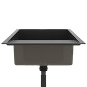 Fregadero hecho a mano de acero inoxidable negro - Vetonek