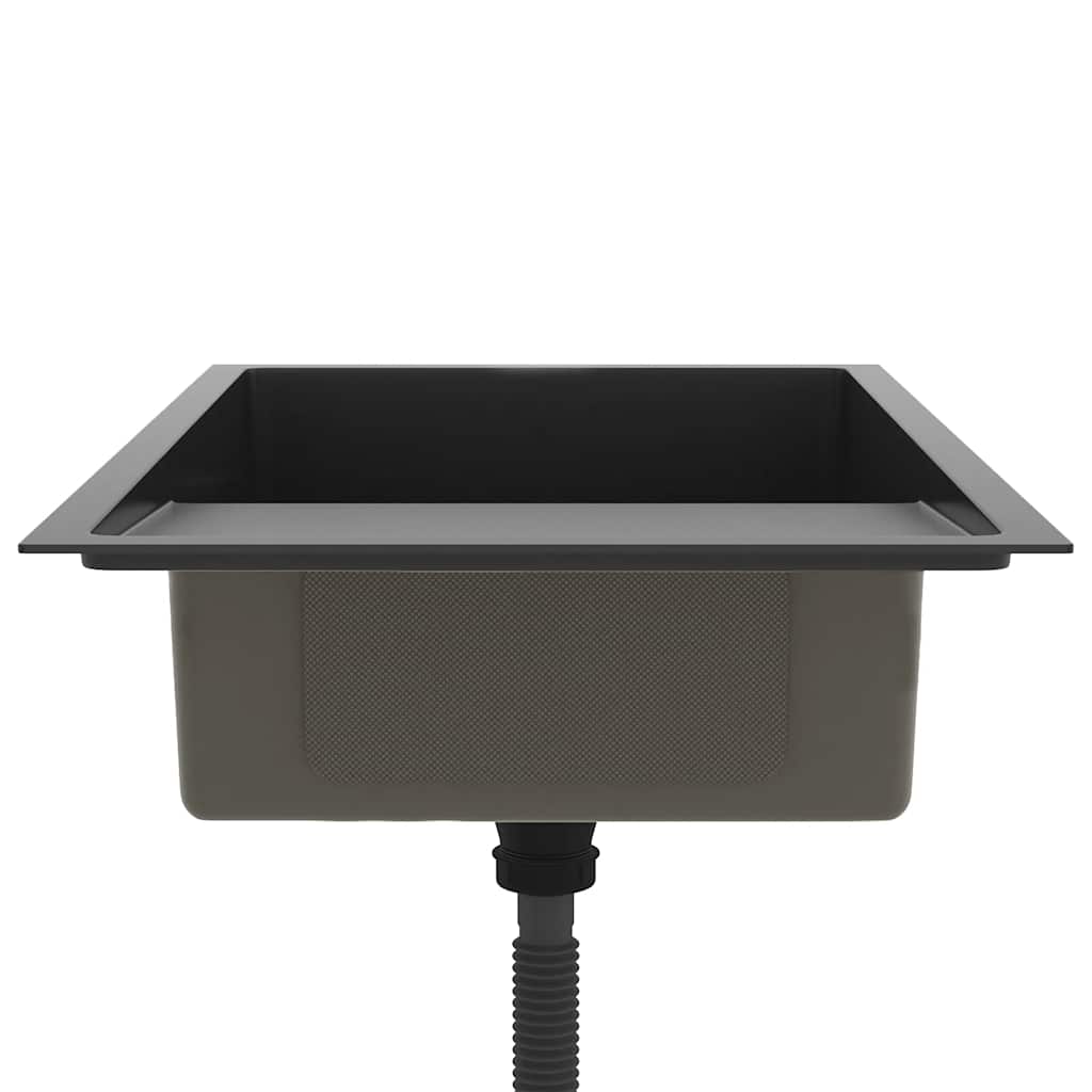 Fregadero hecho a mano de acero inoxidable negro - Vetonek