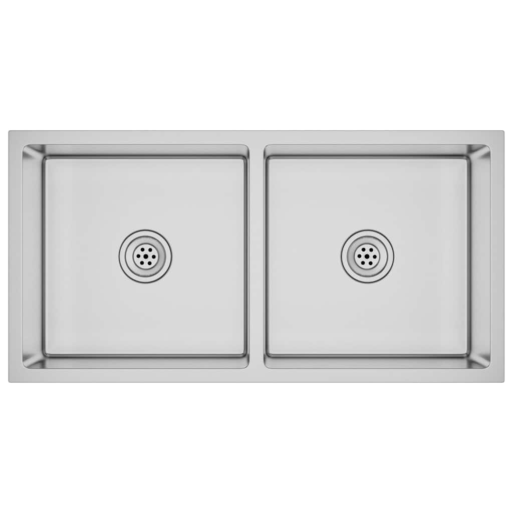 Fregadero de cocina hecho a mano acero inoxidable v9222 - Vetonek