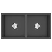 Fregadero hecho a mano acero inoxidable negro v9239 - Vetonek