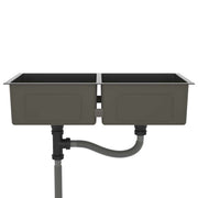 Fregadero hecho a mano acero inoxidable negro v9239 - Vetonek