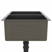 Fregadero hecho a mano acero inoxidable negro v9239 - Vetonek