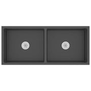 Vetonek Fregadero hecho a mano acero inoxidable negro