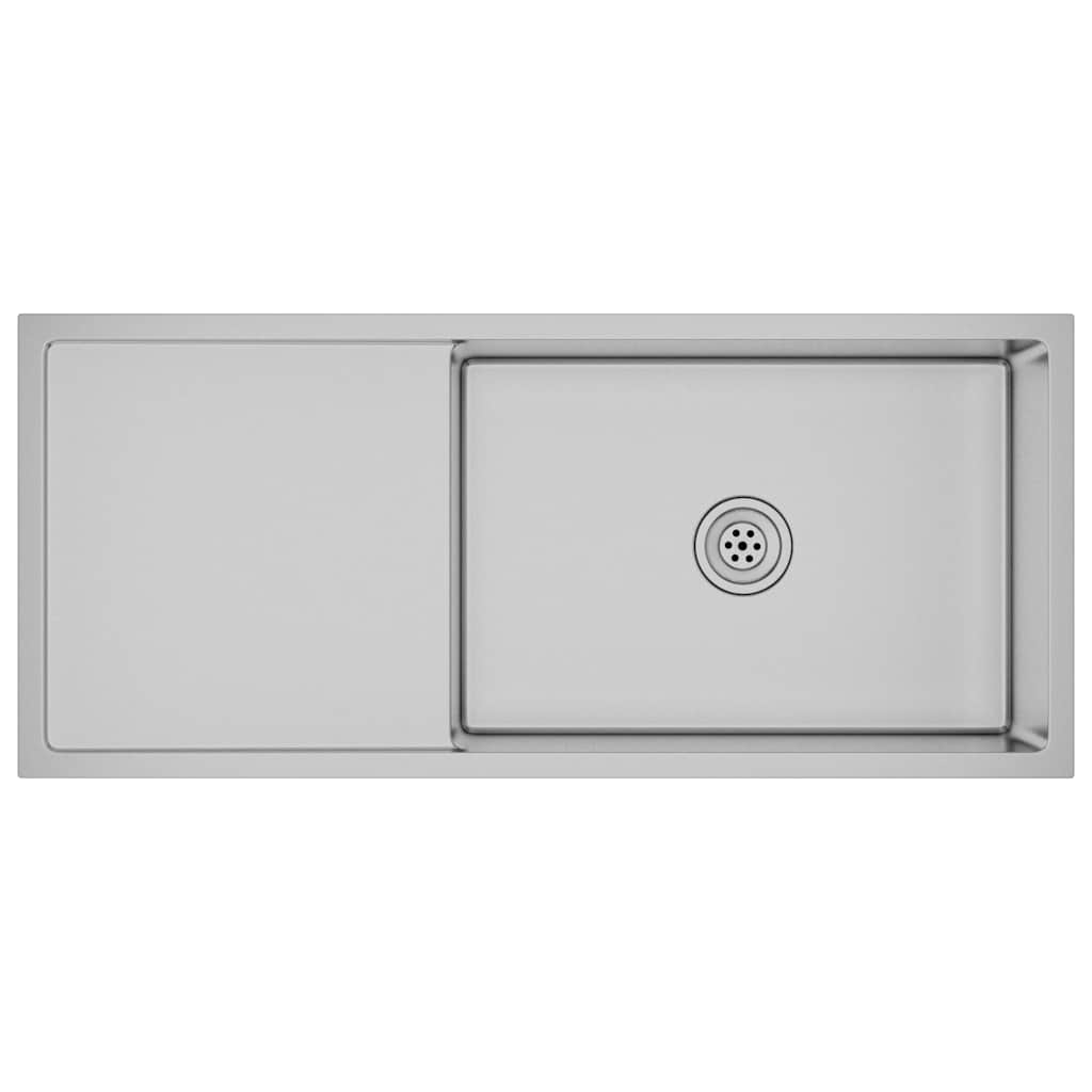 Fregadero de cocina hecho a mano de acero inoxidable v9260 - Vetonek