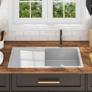 Fregadero de cocina hecho a mano de acero inoxidable v9260 - Vetonek