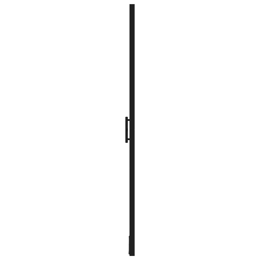 Puerta de ducha de vidrio templado negro 81x195 cm vidaXL