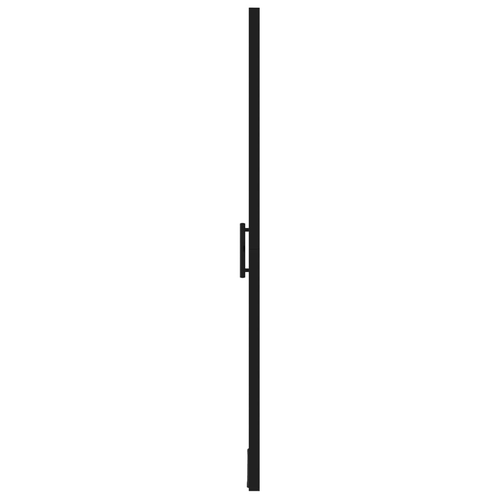 Puerta de ducha de vidrio templado negro 100x178 cm vidaXL