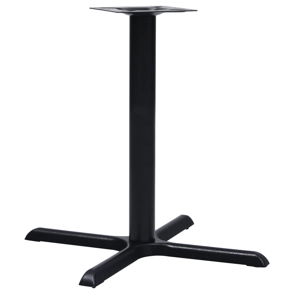 Vetonek Pata de mesa de bistró negra 76x76x72 cm de hierro fundido