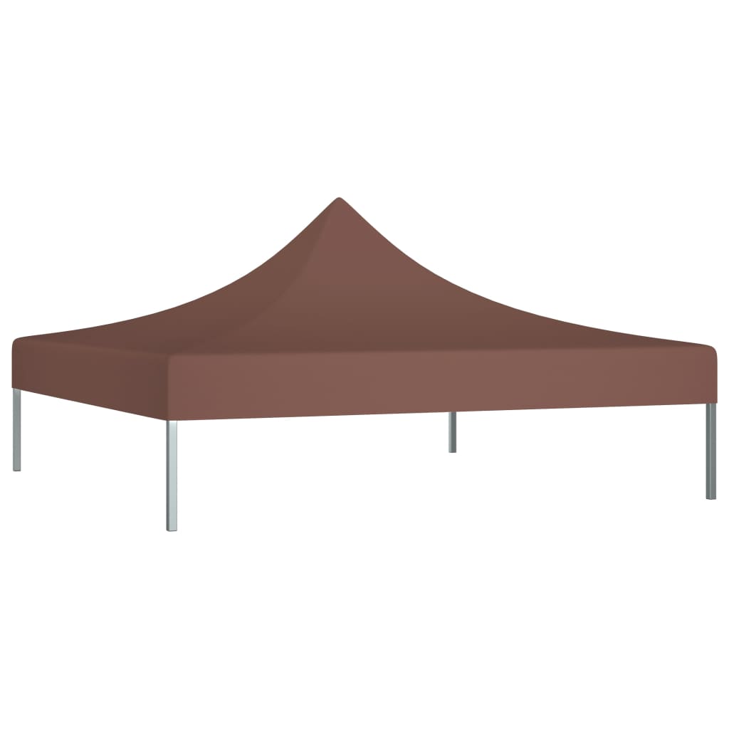 Tenda telhado para celebrações marrons 3x3 m 270 g/m²