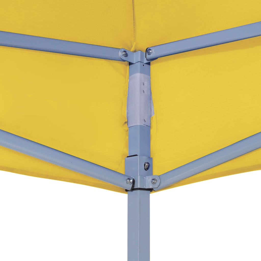 Techo de carpa para celebraciones amarillo 3x3 m 270 g/m² vidaXL