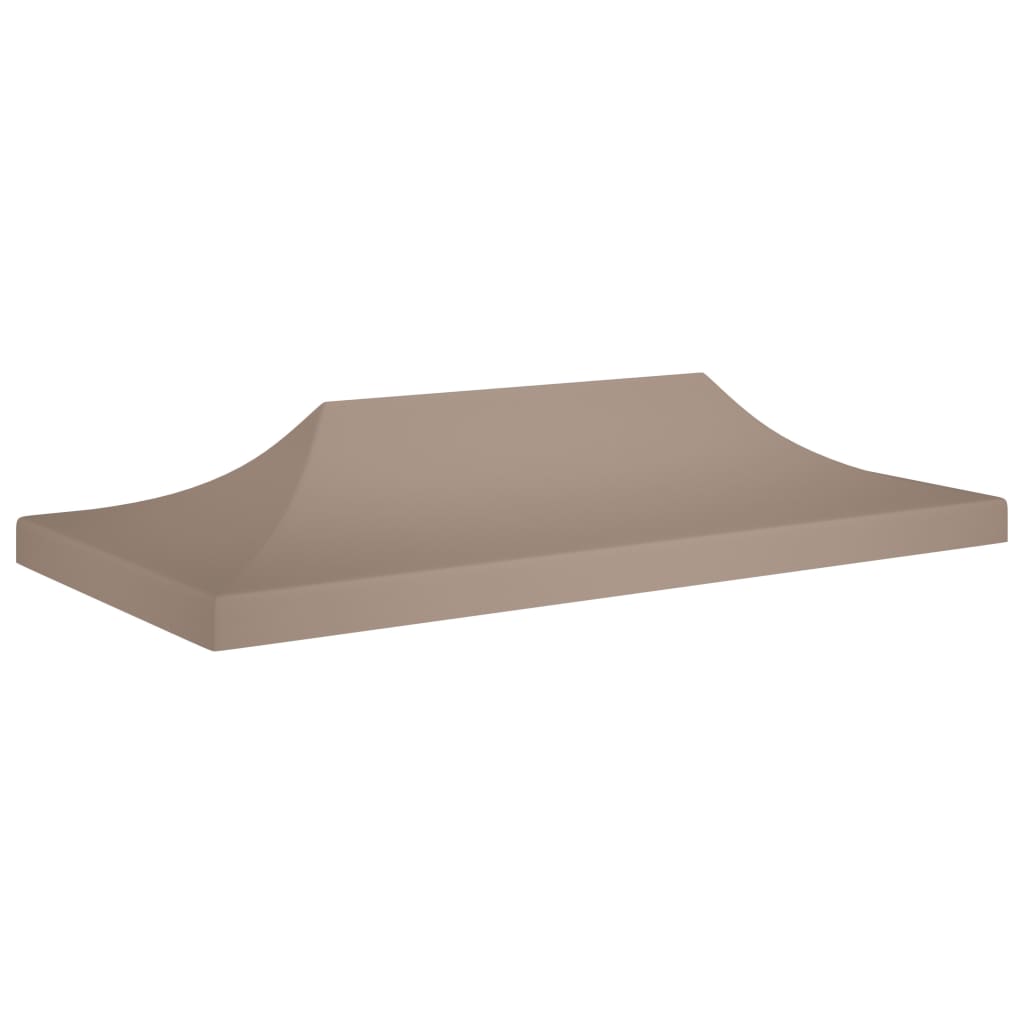 Vetonek Techo de carpa para celebraciones gris taupe 6x3 m 270 g/m²