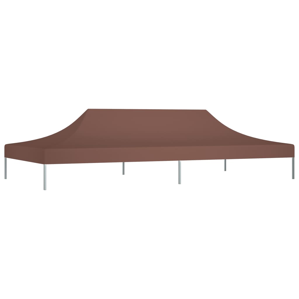 Tenda telhado para celebrações marrons 6x3 m 270 g/m²