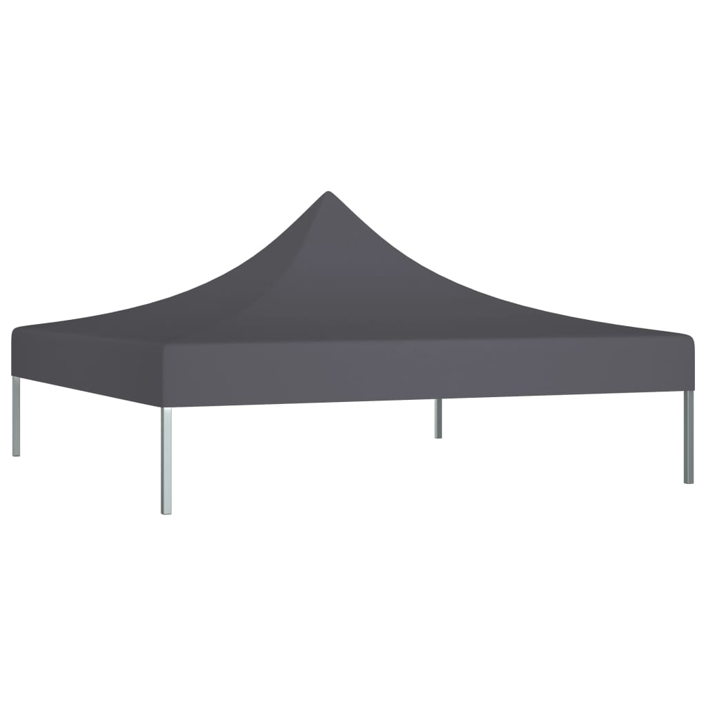 Tenda telhado para celebrações de antracita cinza 2x2 m 270 g/m²