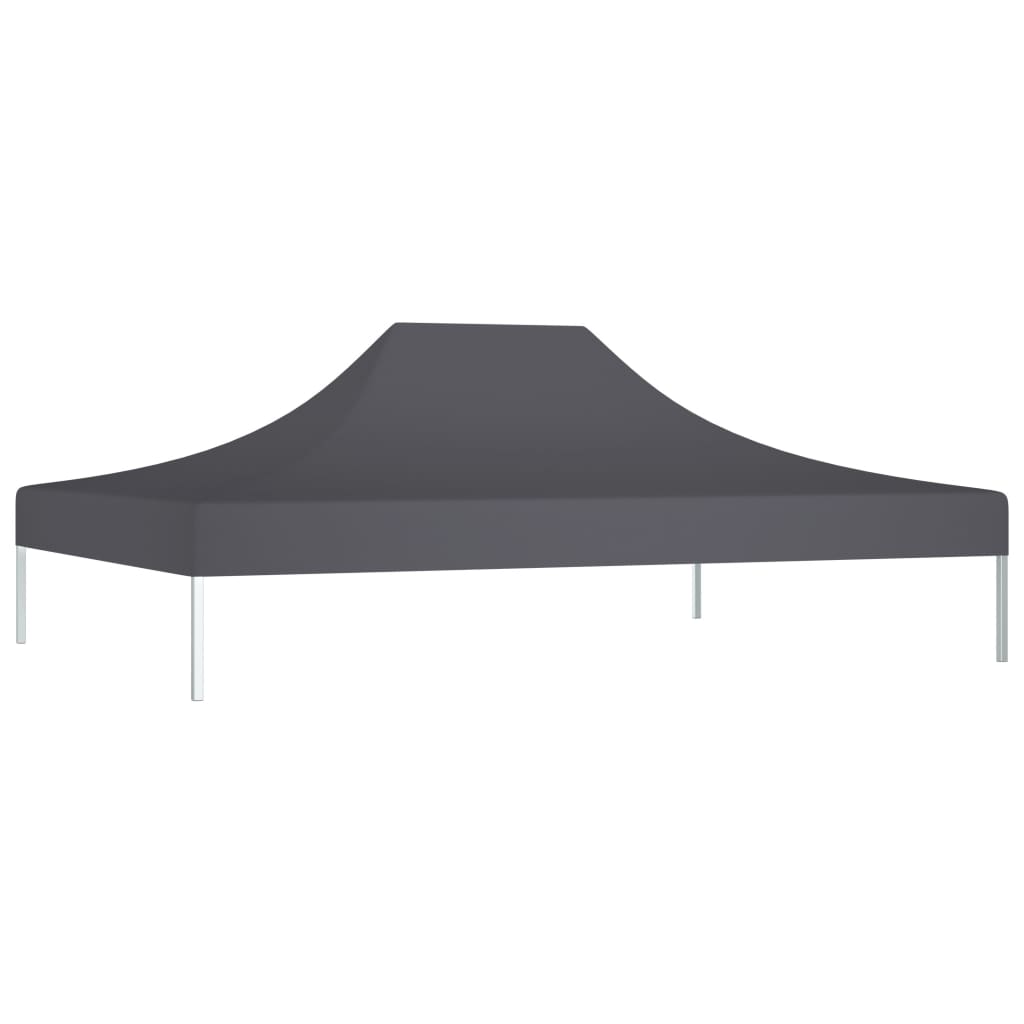 Tenda telhado para celebrações de antracita cinza 4x3 m 270 g/m²