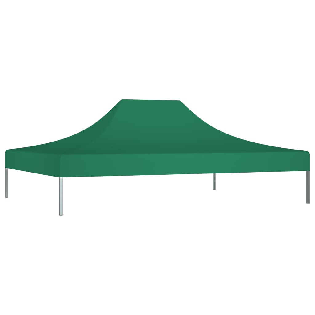 Techo de carpa para celebraciones verde 4x3 m 270 g/m²