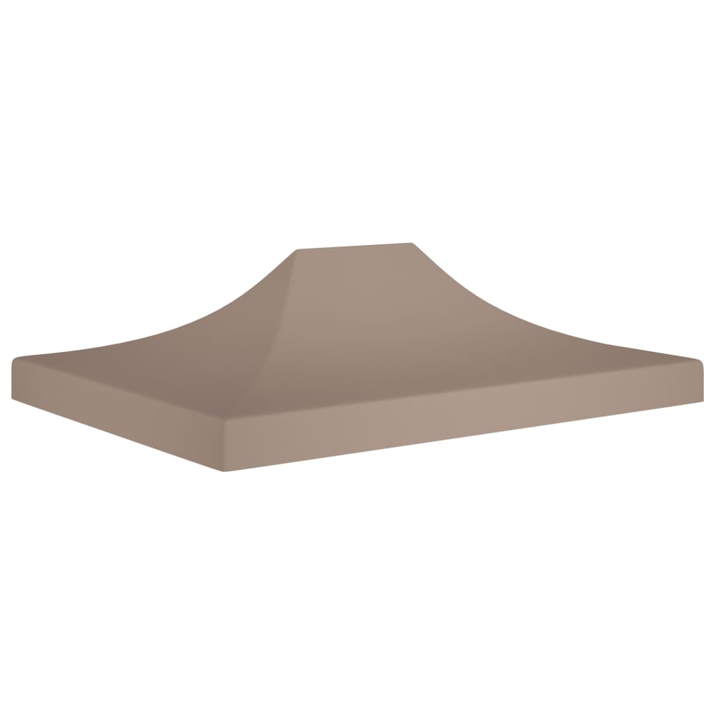 Vetonek Techo de carpa para celebraciones gris taupe 4,5x3 m 270 g/m²