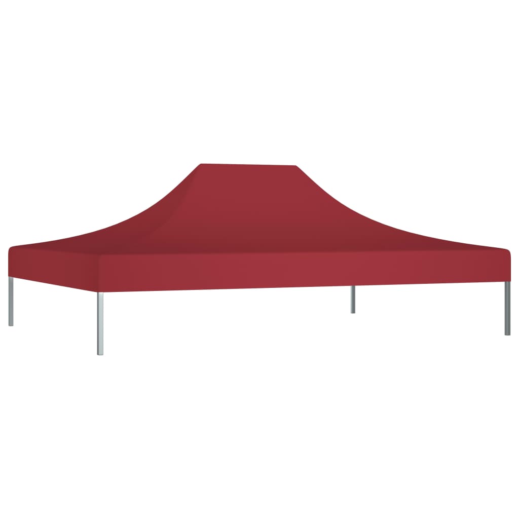 Techo de carpa para celebraciones burdeos 4,5x3 m 270 g/m²