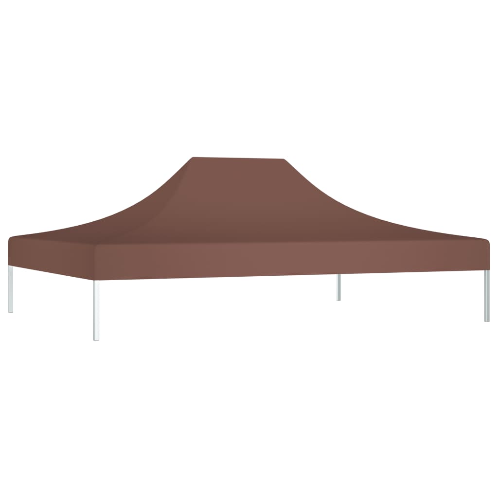 Tenda telhado para celebrações marrons 4,5x3 m 270 g/m²