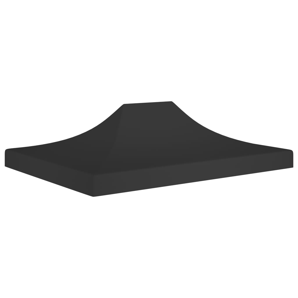 Vetonek Techo de carpa para celebraciones negro 4,5x3 m 270 g/m²