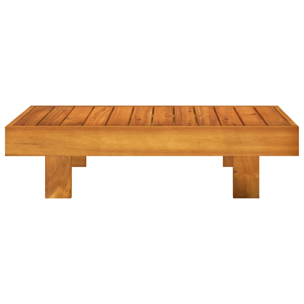 Muebles de jardín 4 pzas cojines crema madera de acacia vidaXL