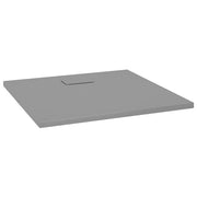 Vetonek Plato de ducha SMC gris 90x80 cm