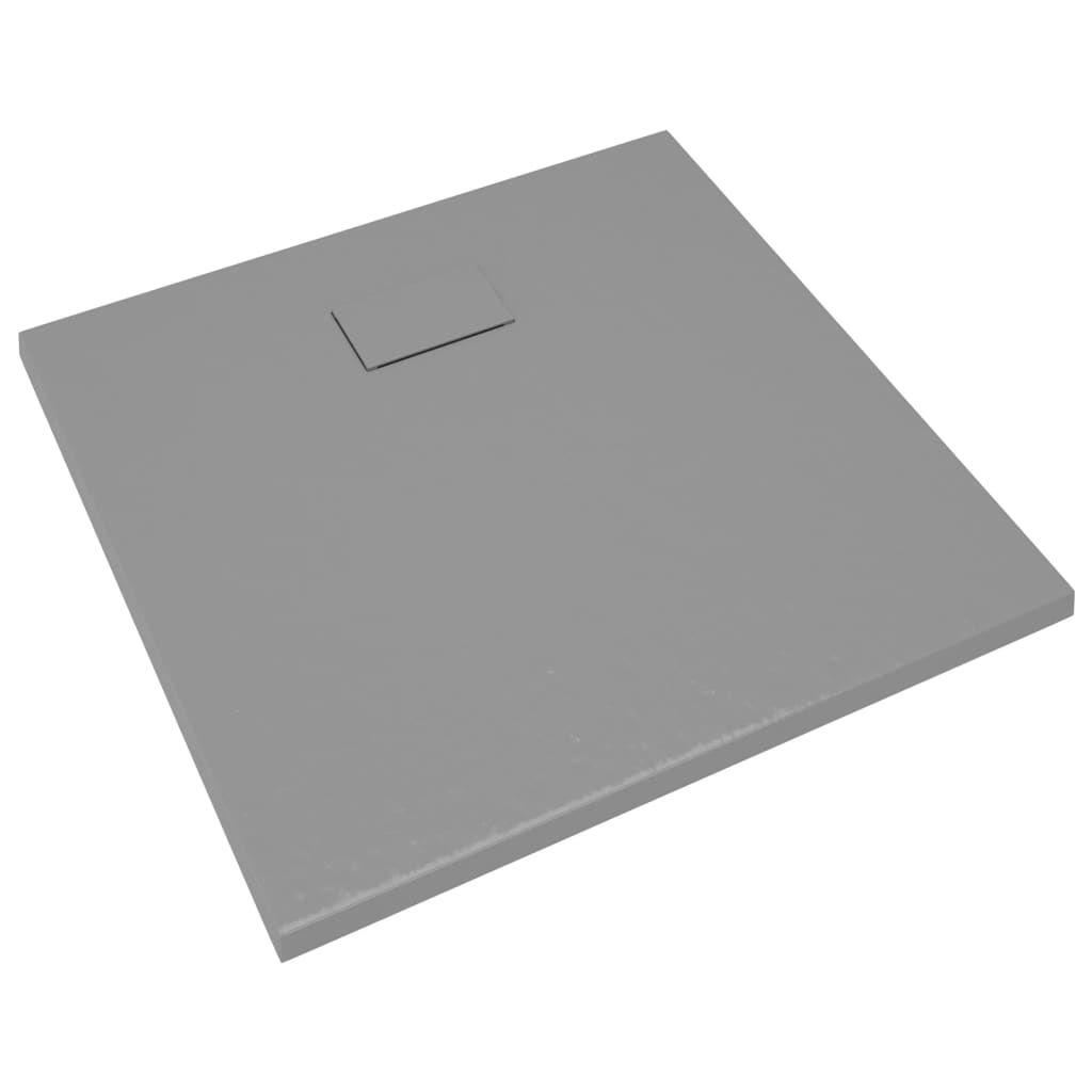 Plato de ducha SMC gris 90x80 cm vidaXL