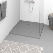 Plato de ducha smc gris 90x80 cm v1453 Vetonek
