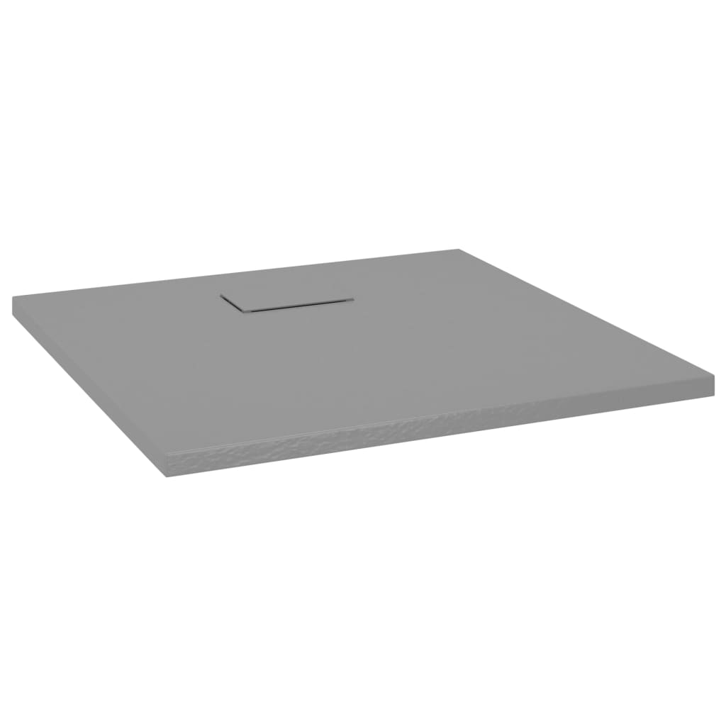 Plato de ducha SMC gris 90x90 cm vidaXL