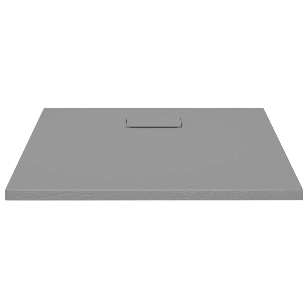 Plato de ducha SMC gris 90x90 cm vidaXL