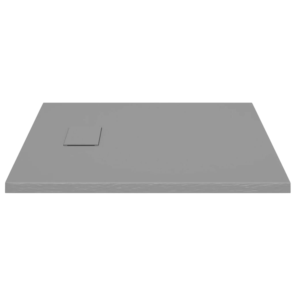 Plato de ducha SMC gris 90x90 cm vidaXL