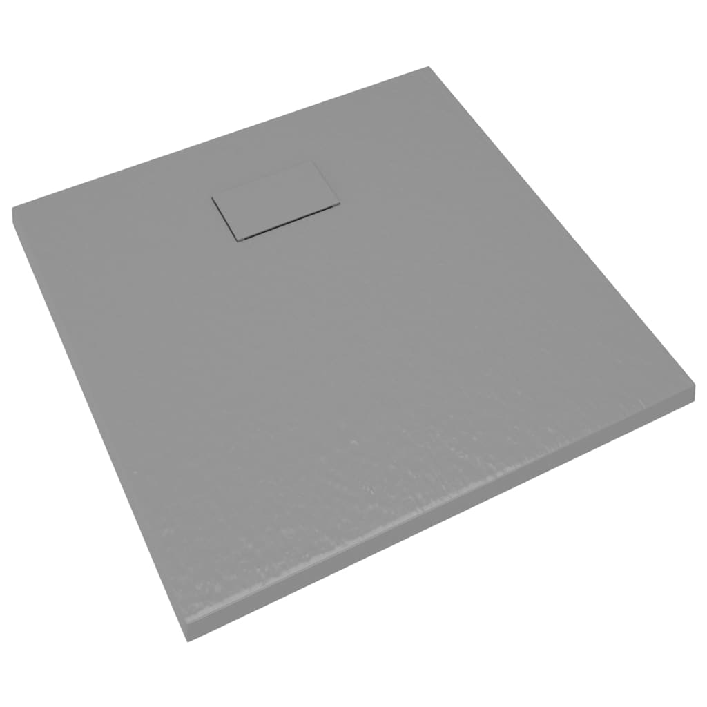 Plato de ducha SMC gris 90x90 cm vidaXL