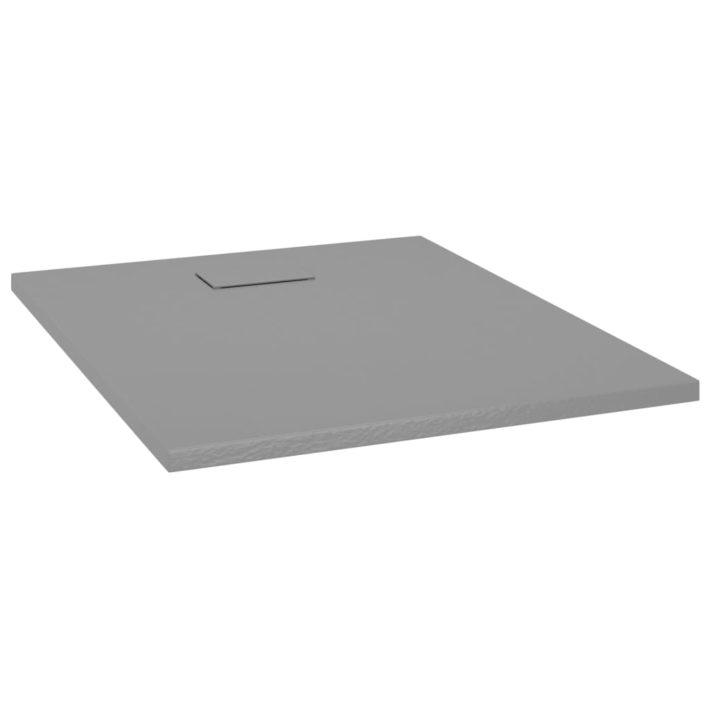 Plato de ducha SMC gris 100x80 cm vidaXL