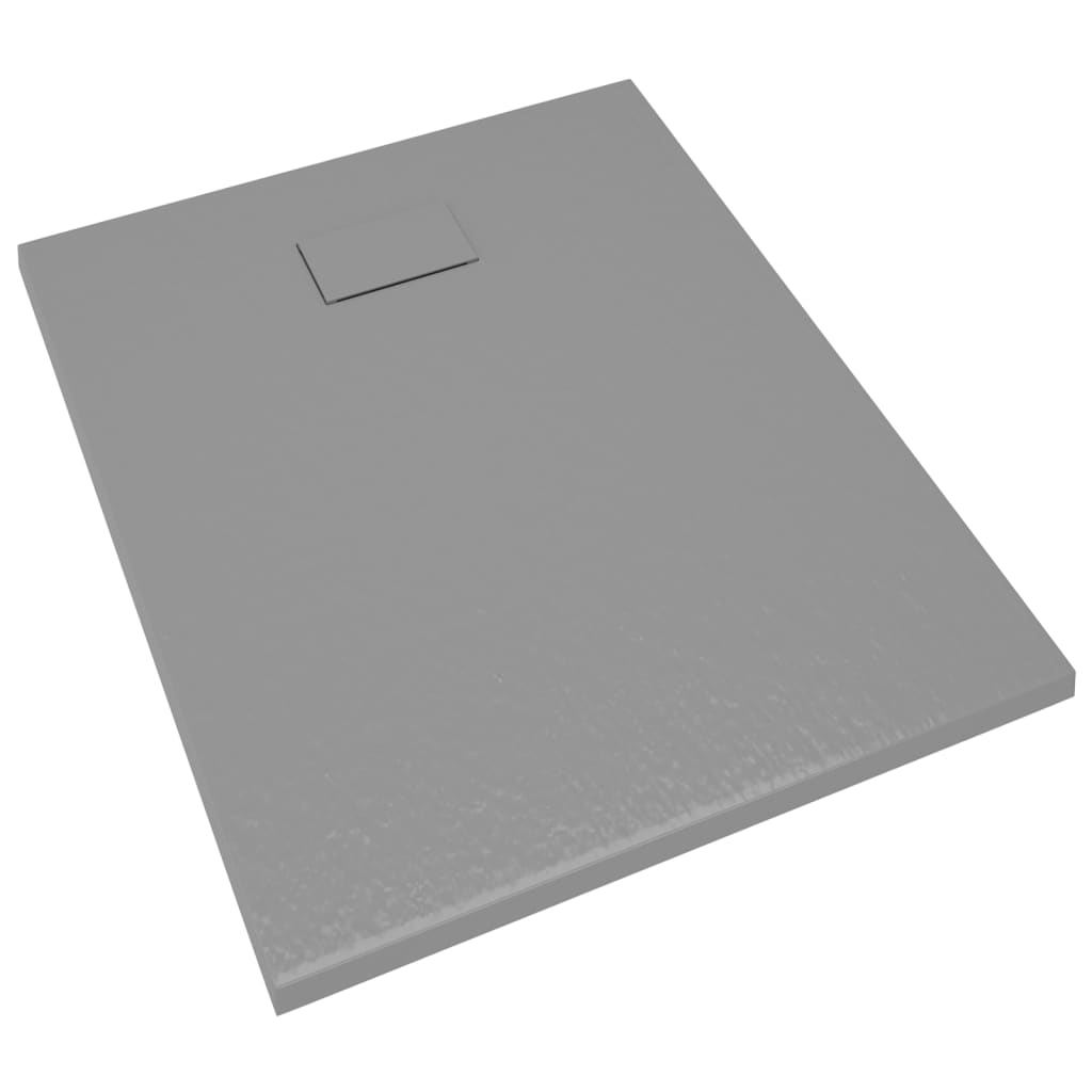 Plato de ducha SMC gris 100x80 cm vidaXL